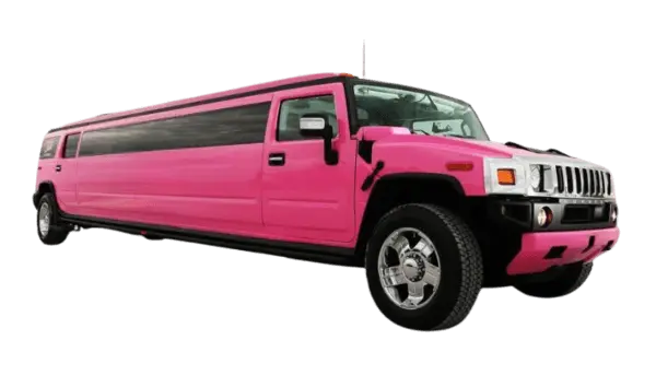 Pink Hummer limousine by Hamilton Limo Service