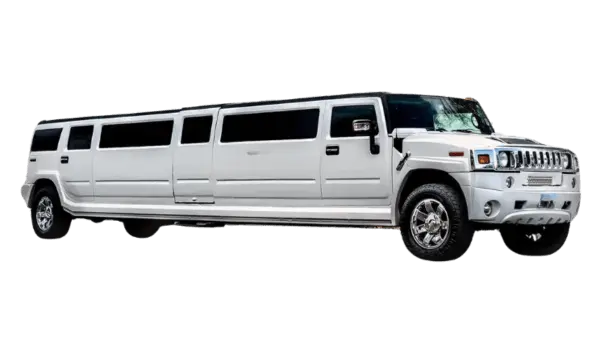 White Hummer limo by Hamilton limo service