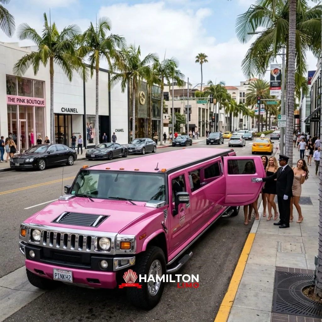Pink Hummer Limo Rental Hamilton