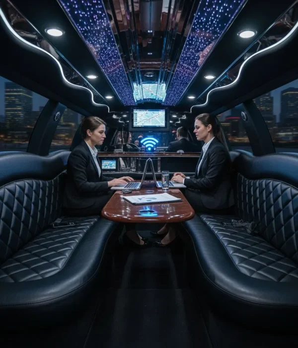 Corporate Executive limo service Hamilton with WiFi and leather seating